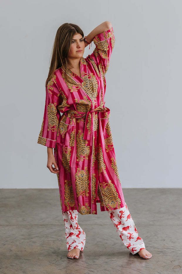 Gown/Kimono - Tigers - Pinks - Elizabeth Summer
