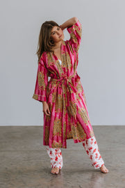 Gown/Kimono - Tigers - Pinks - Elizabeth Summer