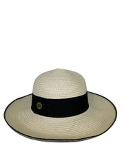 Round Hat - thick band in Ivory - Elizabeth Summer