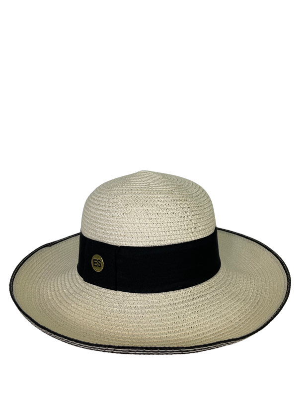 Round Hat - thick band in Ivory - Elizabeth Summer