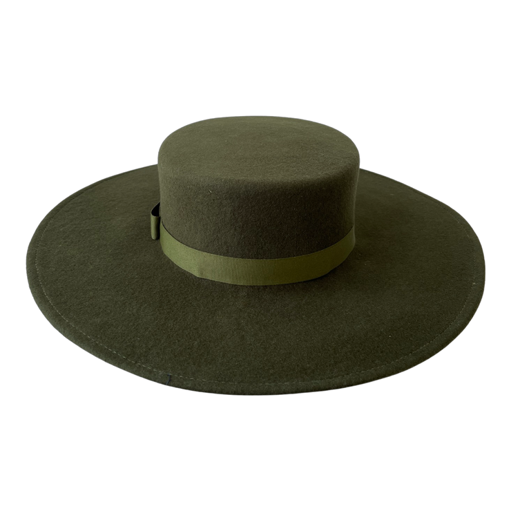 Bolero Wool Hat - Green - Elizabeth Summer