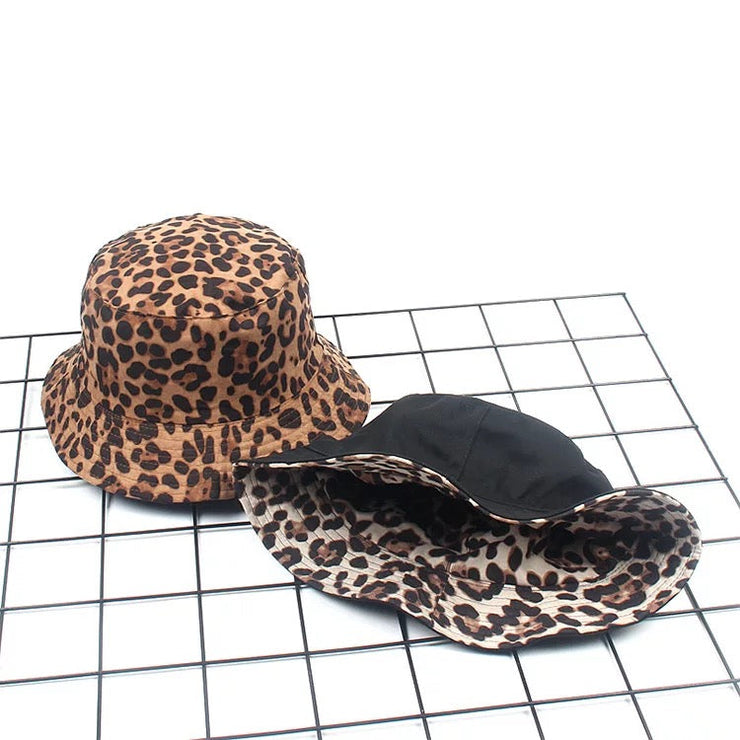 Adult Bucket Hat - Leopard - Brown - Elizabeth Summer