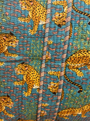 Leopard Bag - Blue - Elizabeth Summer