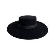 Bolero Wool Hat - Black - Elizabeth Summer