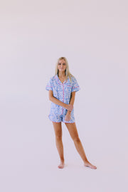 Pyjamas - Blue Floral - Elizabeth Summer