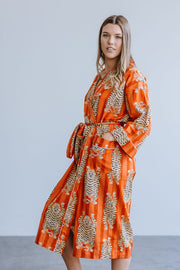 Gown/Kimono - Tigers - Orange - Elizabeth Summer